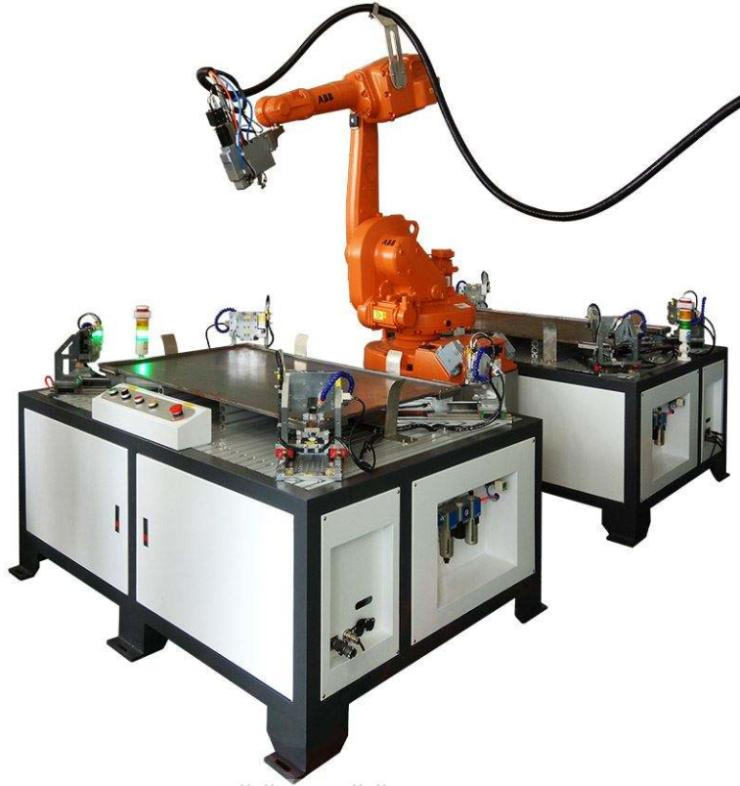 Industrial Robotic Welding Automation Fiber Laser Welding Workstation Fixed Table Integration - High Productivity Welder Machine Equipment