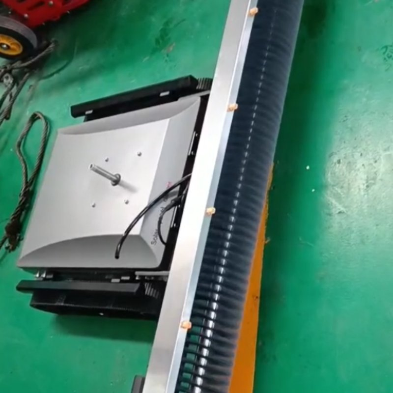 All-Terrain Solar Cleaning Robot with Crawler Tracks for Uneven &amp; Sloped Terrains