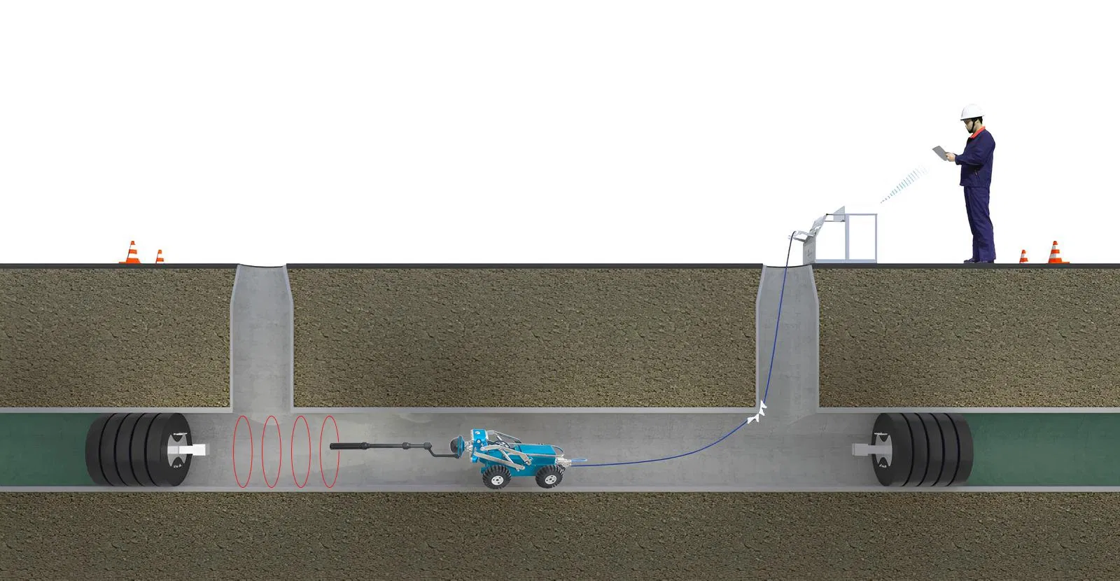 Laser Profiler Inspection Crawler System