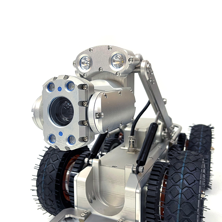 4mgp Super Obstacle Pipe Inspection Crawler Robot Camera with Moving up and Down Lens