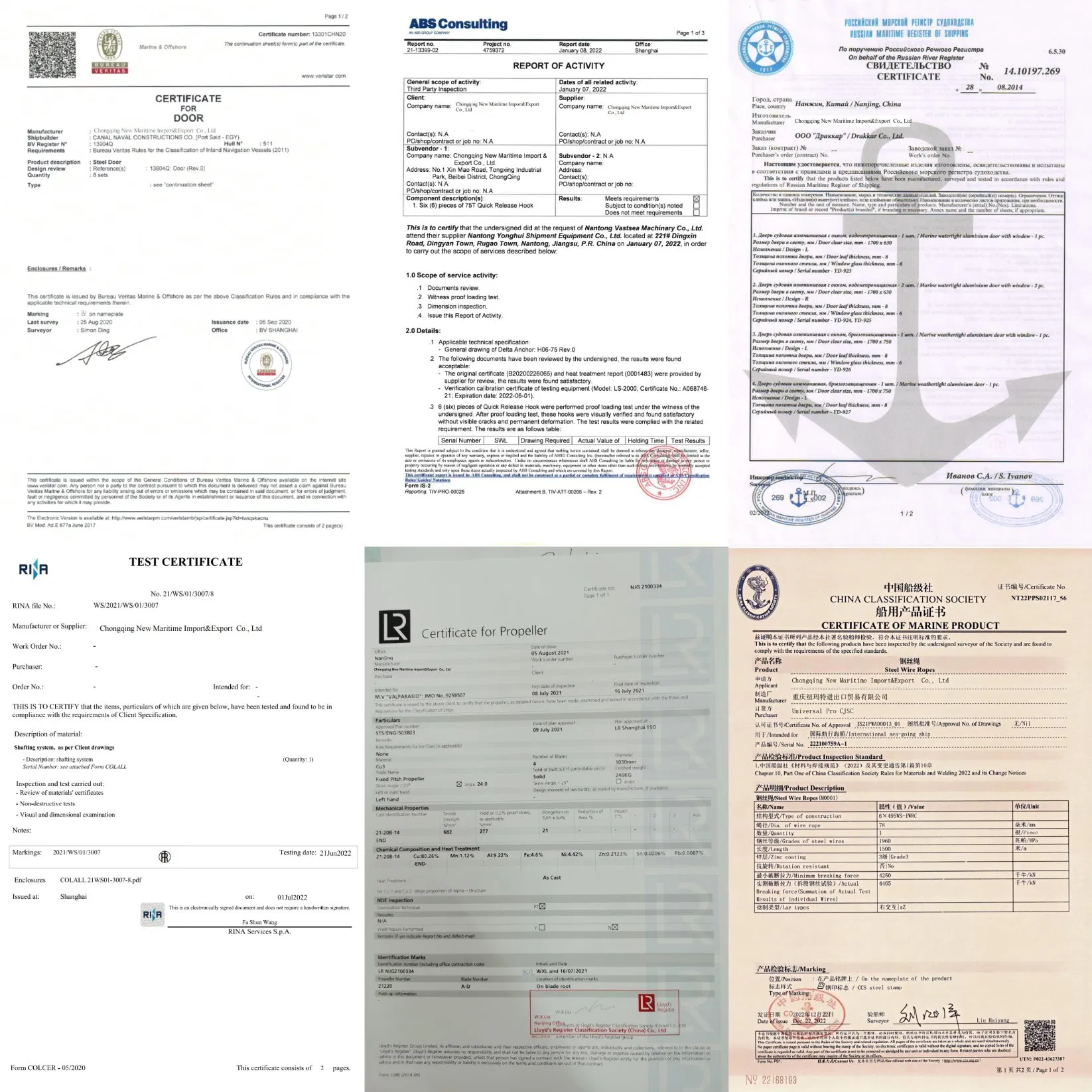 Certifications Quality Standards