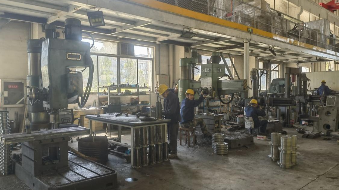 Precision drilling operation in welding robot manufacturing