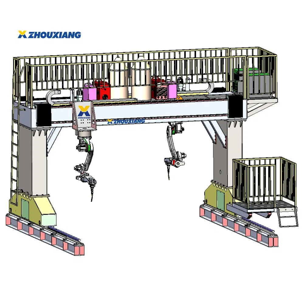 Factory Industrial Automatic Welding Robot Arm Welding Workstation for H Beam