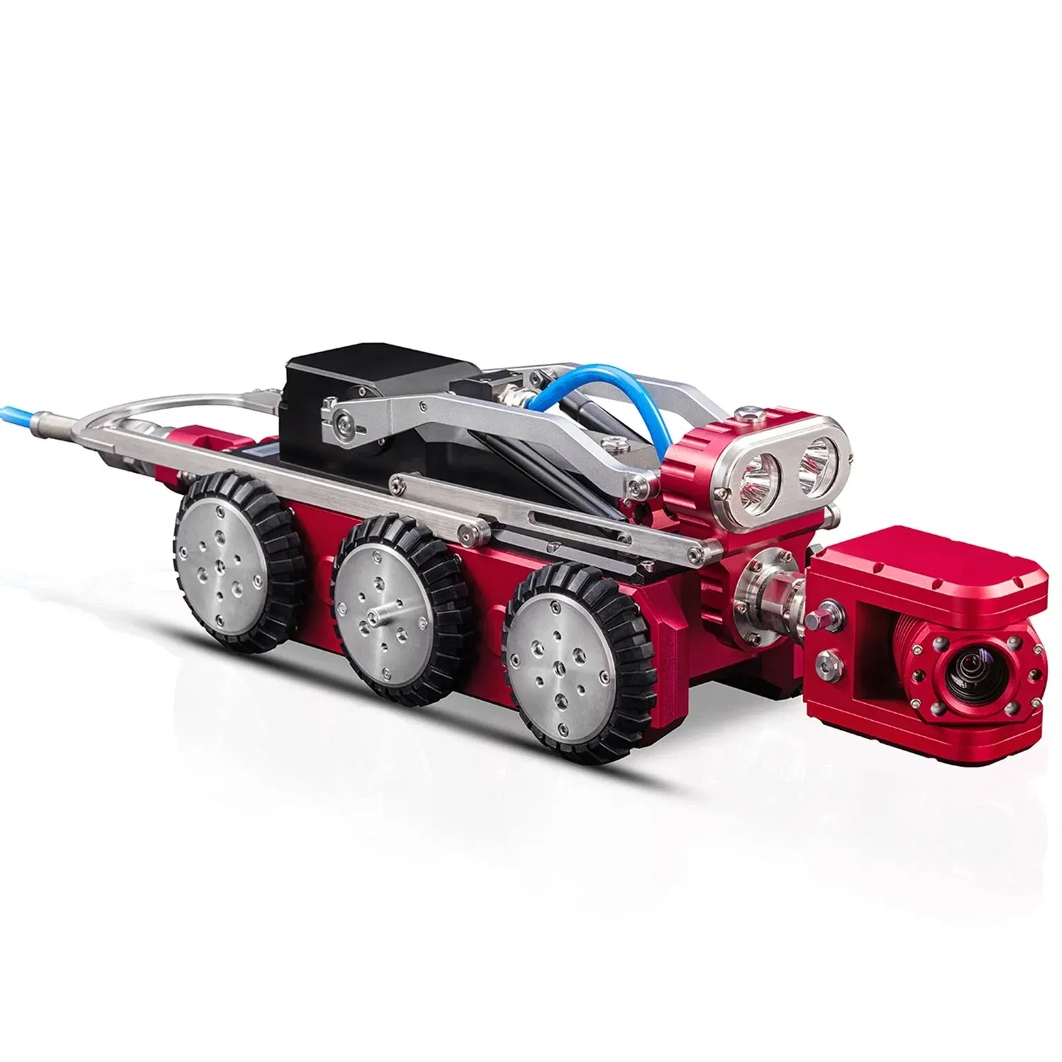 Pipe Inspection Robot Crawler with PTZ Camera and 120m Cable