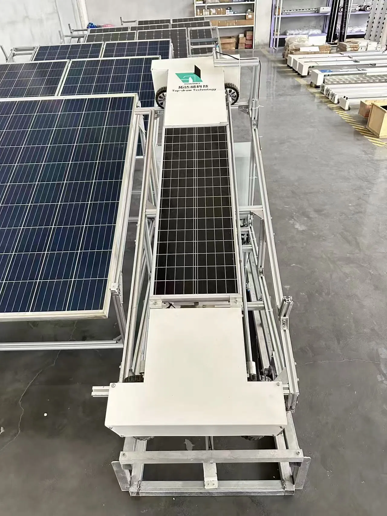 Smart Solar Panel Cleaning Machine Remote-Control Crawler Cleaning Robot for Photovoltaic Washing