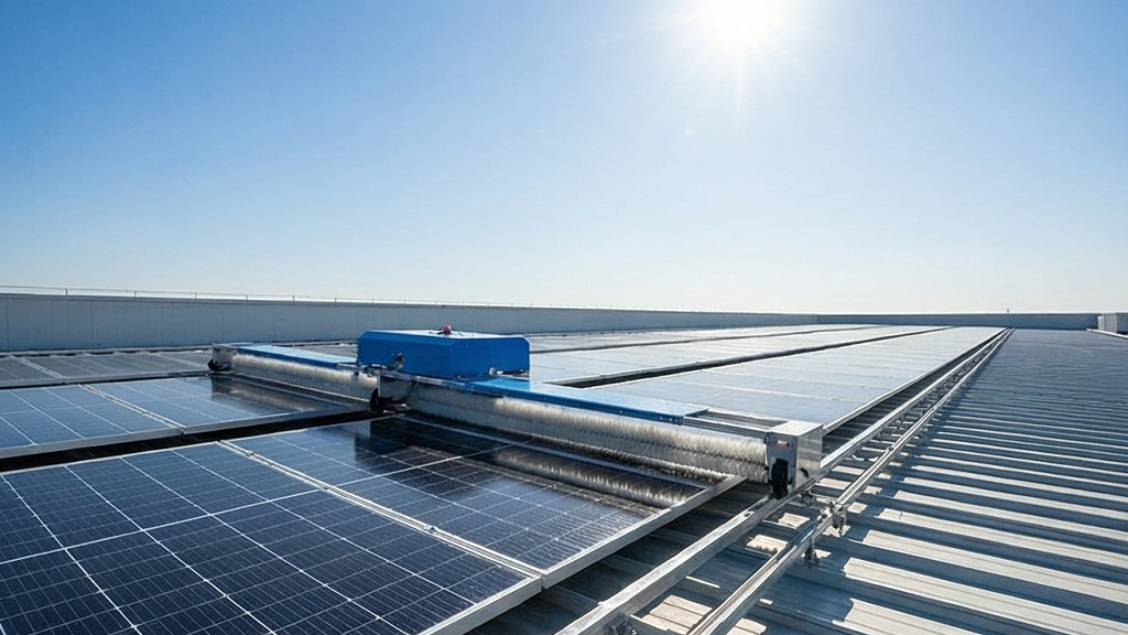 Solar Panel Cleaning Robot with Remote-Control Crawler Robotic Cleaner for Photovoltaic Washing