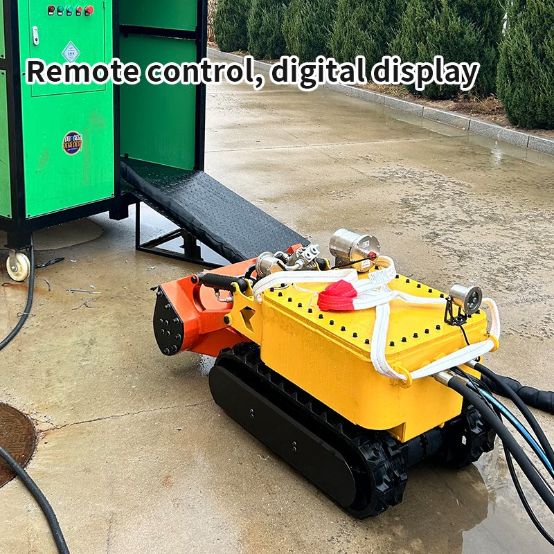 Chemical Pool Sedimentation Cleaning Remote Control Crawler Underwater Dredging Robot