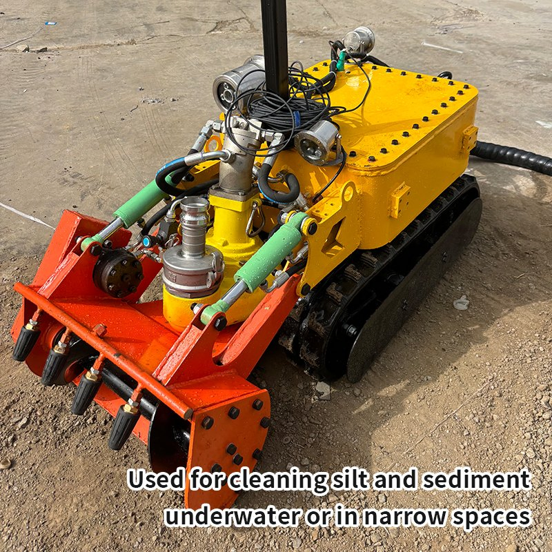 Chemical Pool Sedimentation Cleaning Remote Control Crawler Underwater Dredging Robot