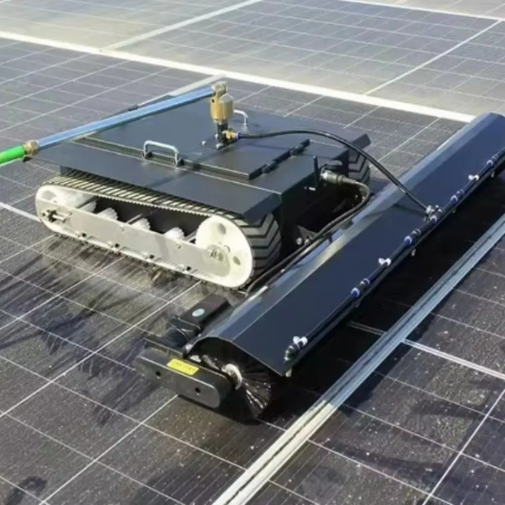 Anti-Fall Crawler Solar Panel Cleaning Robot Automatic Machine