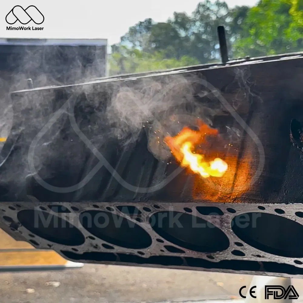 2500W Industrial Cw Laser Cleaner for Paint Removal on Large-Scale Surfaces