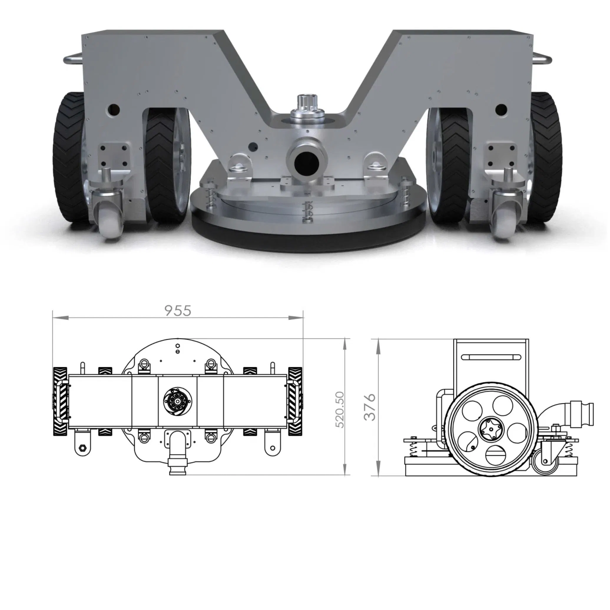 Customized Durable Climbing Robot Washer for Ship Hull Cleaning