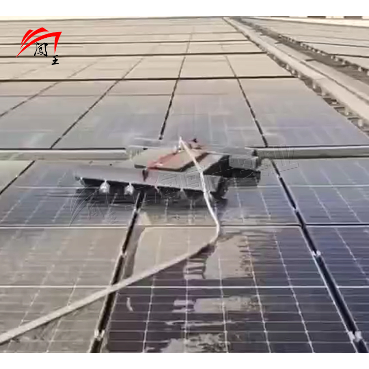 Ultra Long Endurance Photovoltaic Cleaning Remote Control Robot Crawler Walking PV Solar Panel Cleaning Machine