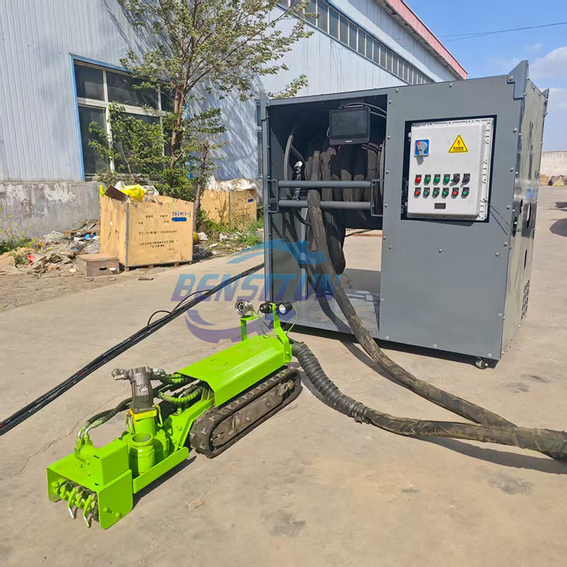 Submersible Crawler Remote Control Robot for Sediment Excavation and Lake Cleaning Track Dredging Robot