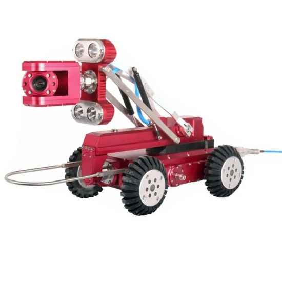 Pipe Inspection Robot Crawler with PTZ Camera and 120m Cable