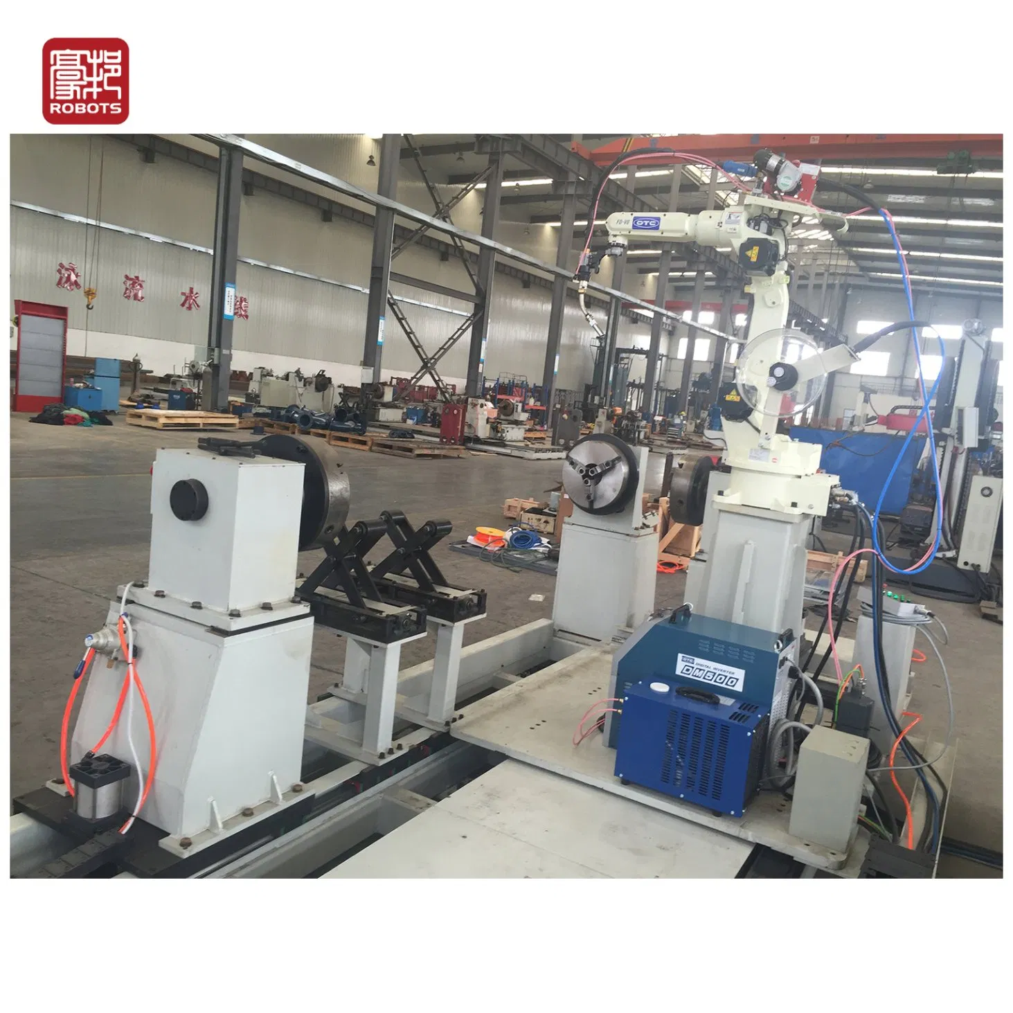 Flange, Pipe and Sleeve Intelligent Welding Robot with Laser Position Finding Function