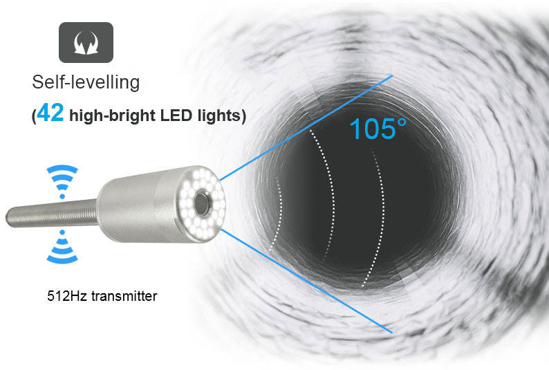 OEM Underground Crawler Robot and Drain Camera Pipe Inspection Sewer Camera
