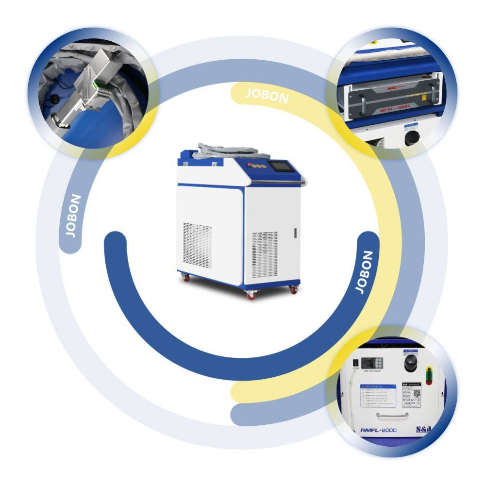 Portable Metal Surface Cleaning Rust Oil Removal Handheld Laser Cleaner 3000W Price