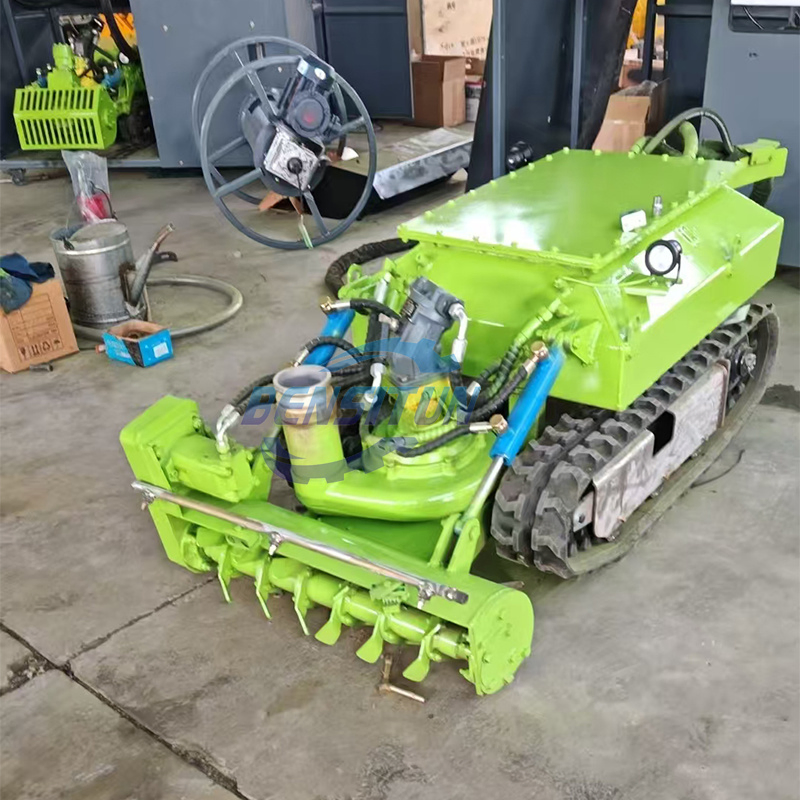 Submersible Crawler Remote Control Robot for Sediment Excavation and Lake Cleaning Track Dredging Robot