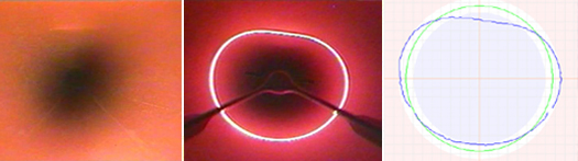 Laser Profiler Inspection Crawler System Pipe Deformation Laser Scan