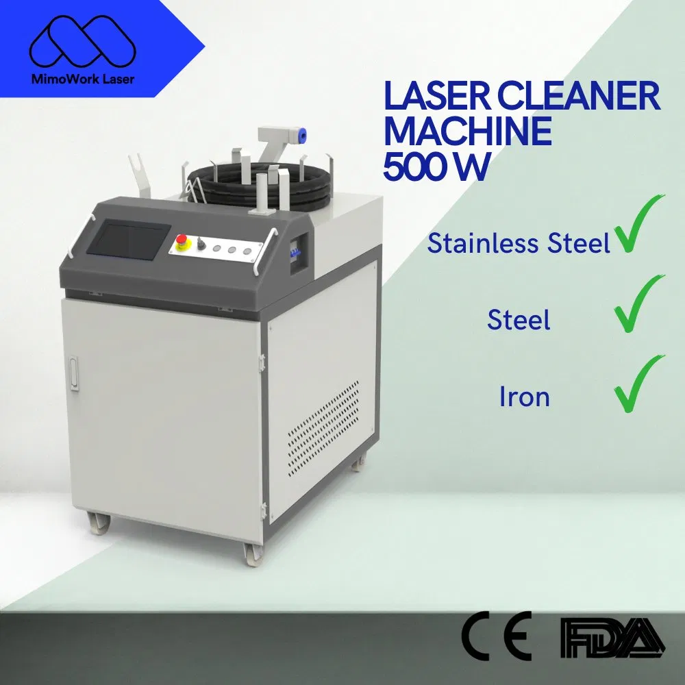 500W Handheld Laser Cleaner for Stainless Steel Graffiti and Coating Removal