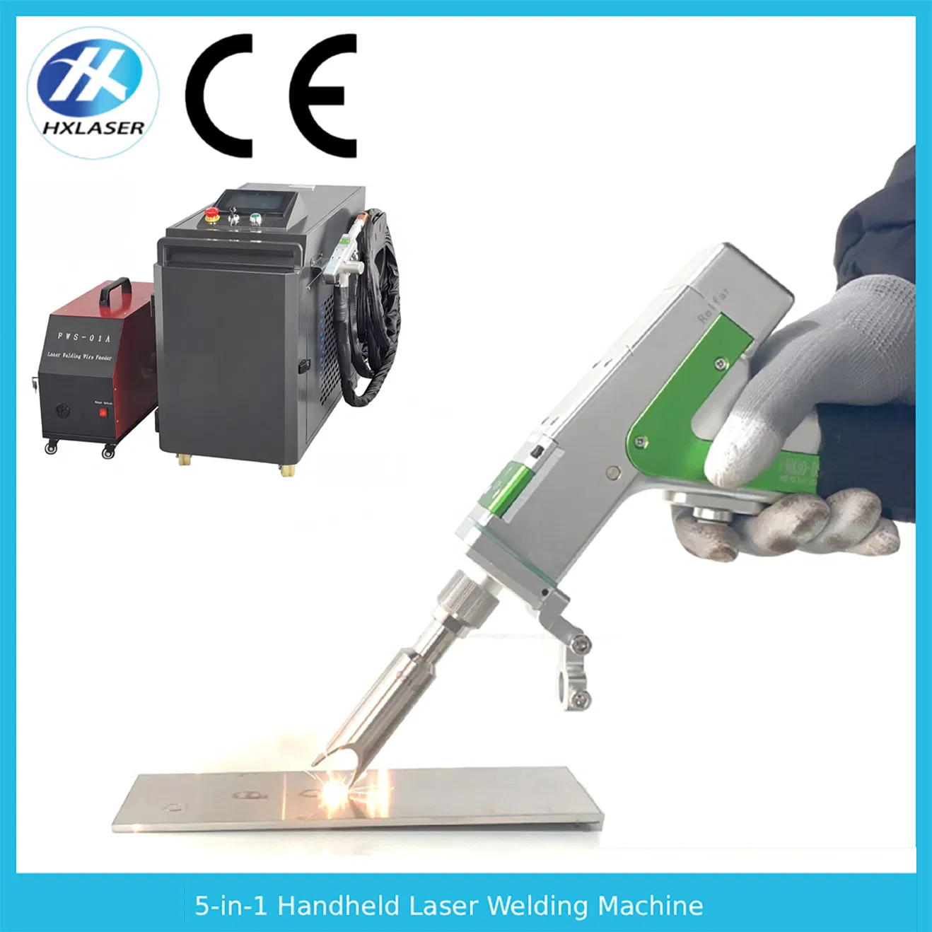 All-Metal Welder 2000W Handheld Fiber Laser, for Stainless Steel, Aluminum, Copper