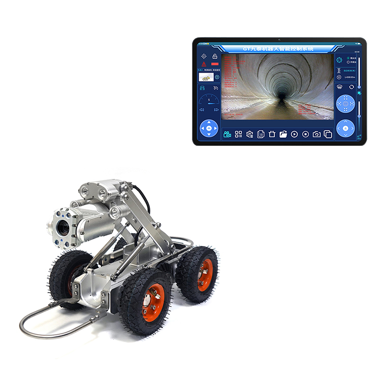 4mgp Super Obstacle Pipe Inspection Crawler Robot Camera with Moving up and Down Lens