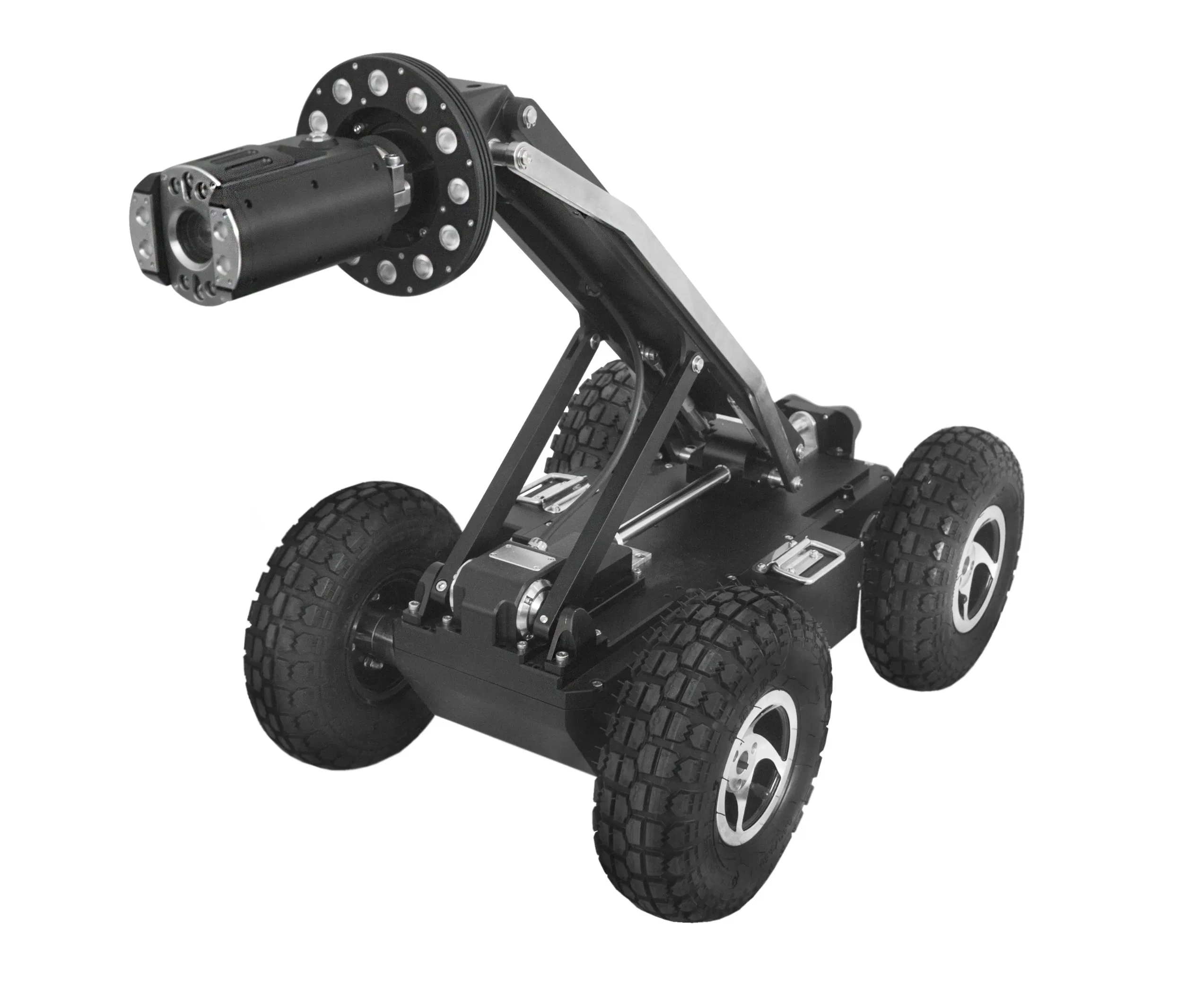 360 Degree Rotation and Remote Control Pipe Inspection Camera Robotic Crawler System