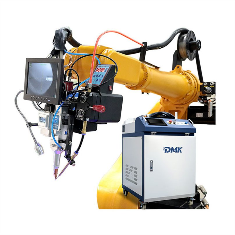 High Efficiency Welding Robot Tracking System 3kw High Frequency Induction Robot Laser Welding Systems