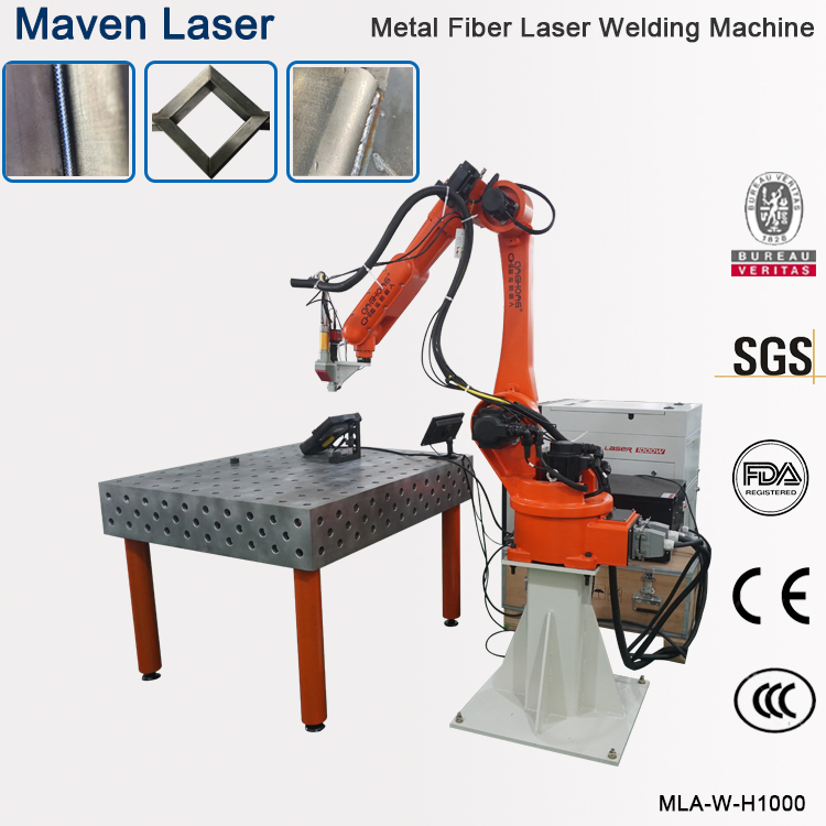Automatic 6-Axis Laser Welding Robot System for Automotive Parts Sheet Metal and Battery Tray Welding