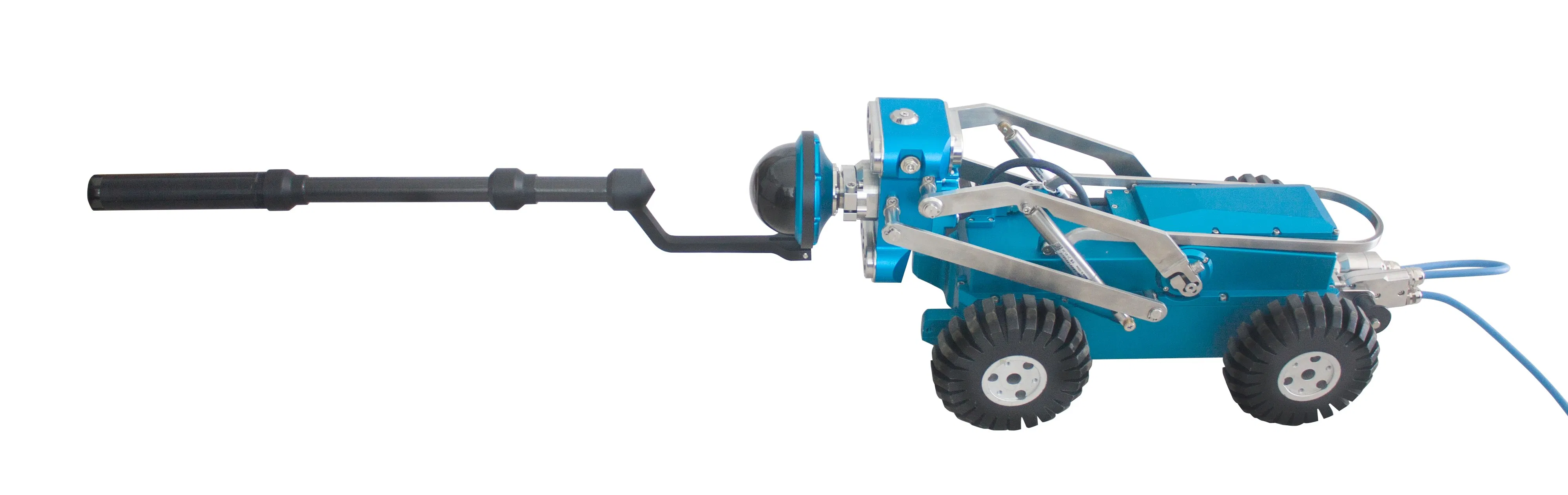 Laser Profiler Pipe Deformation Inspection with CCTV Crawler Camera