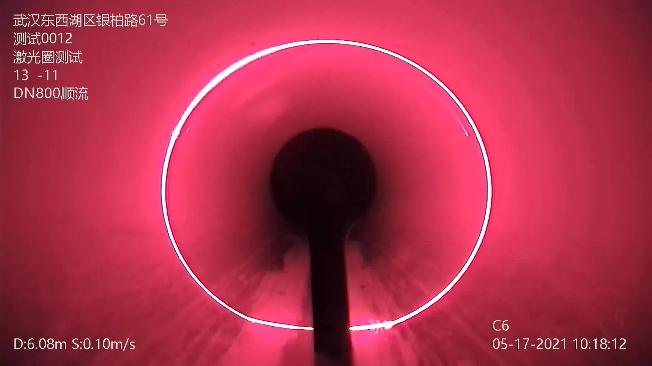 Laser Profiler Pipe Deformation Inspection with CCTV Crawler Camera
