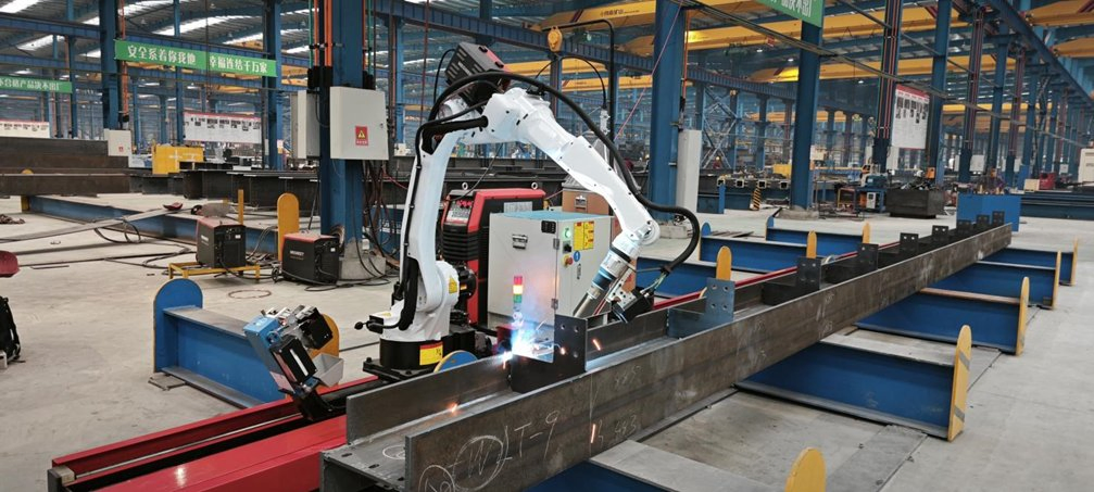 CNC Intelligent Fully Automatic Welding Robot Production Line Ground Rail Welding Machine Workstation with Robotic Arm MIG/TIG/Mag
