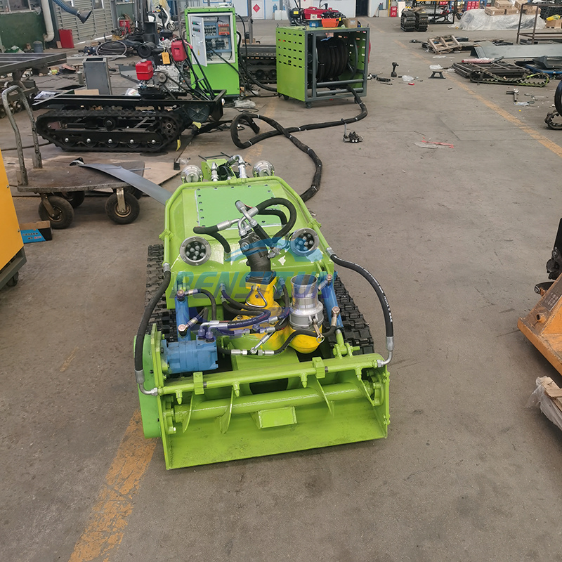 Submersible Crawler Remote Control Robot for Sediment Excavation and Lake Cleaning Track Dredging Robot