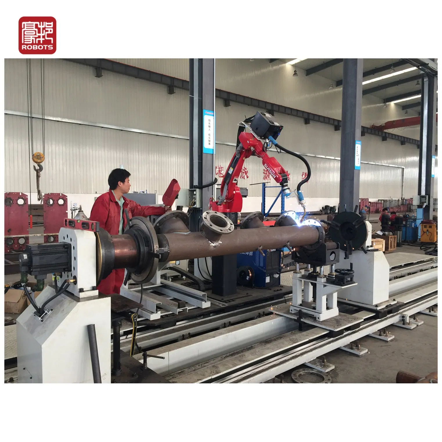 Flange, Pipe and Sleeve Intelligent Welding Robot