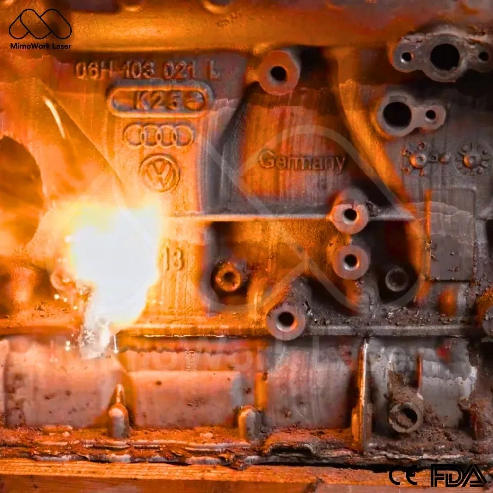 2500W Industrial Cw Laser Cleaner for Paint Removal on Large-Scale Surfaces