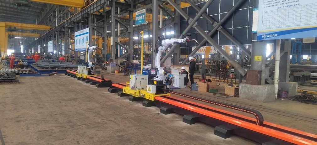 CNC Intelligent Fully Automatic Welding Robot Production Line Ground Rail Welding Machine Workstation with Robotic Arm CO2, MIG, TIG, Mag Gas Shielded Welding