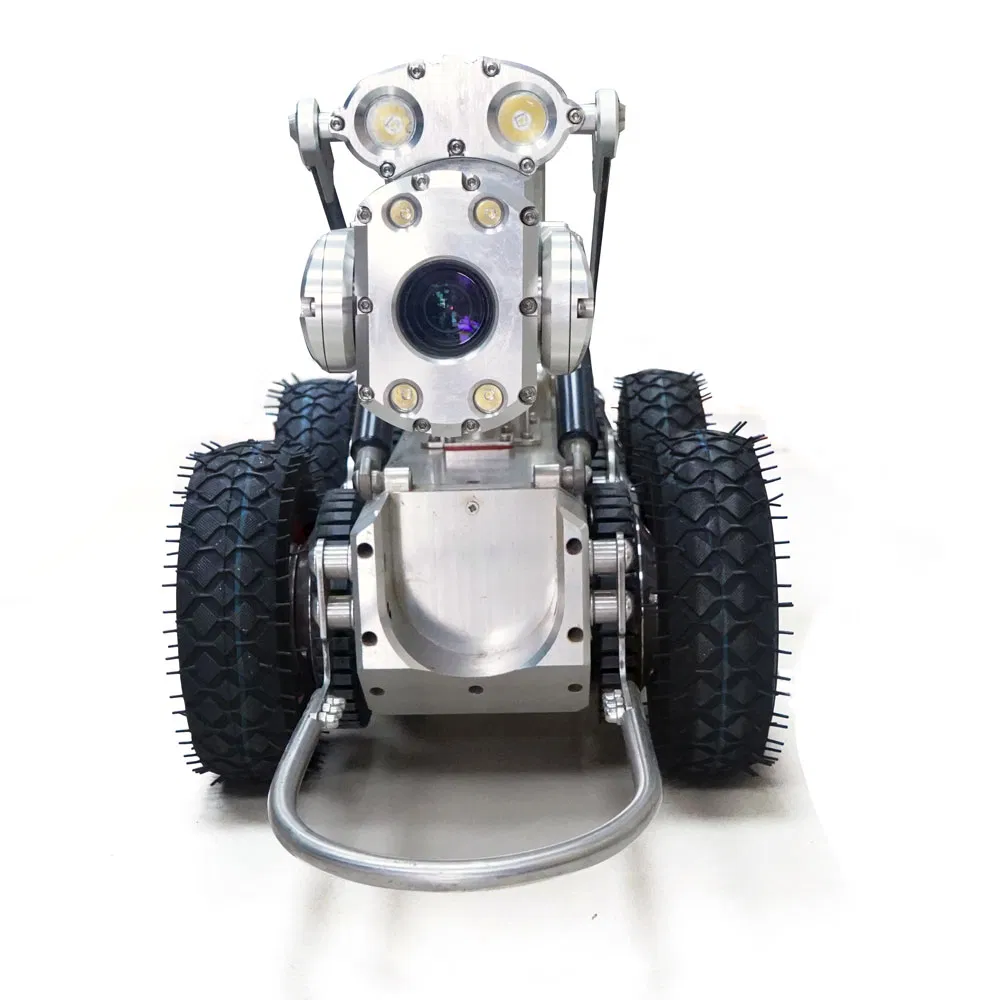 Steerable Drive Intelligence Sewer Video Inspection Crawler Tractor