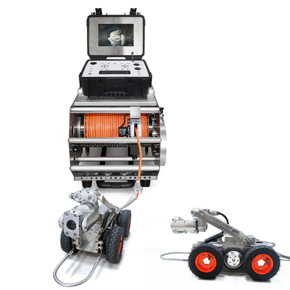 Steerable Drive Intelligence Sewer Video Inspection Crawler Tractor