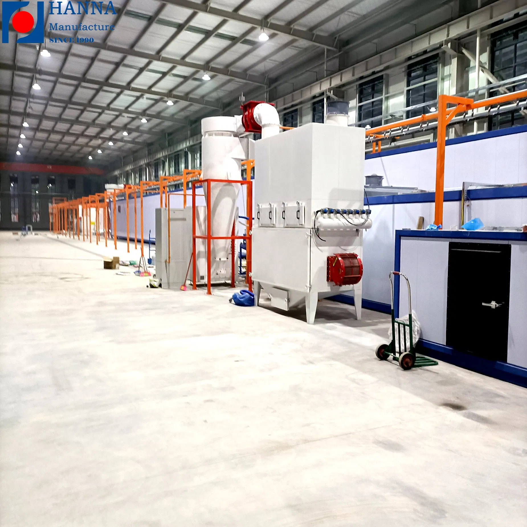 Spray Booth Powder Coating Curing Oven Fully Automated Powder Coating Line System