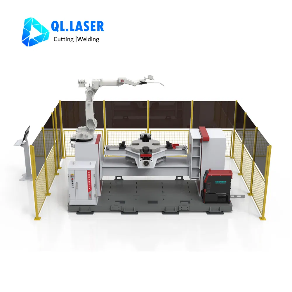 9 Axes Industrial Welding Robot for H Beam Roof Beams Box Columns