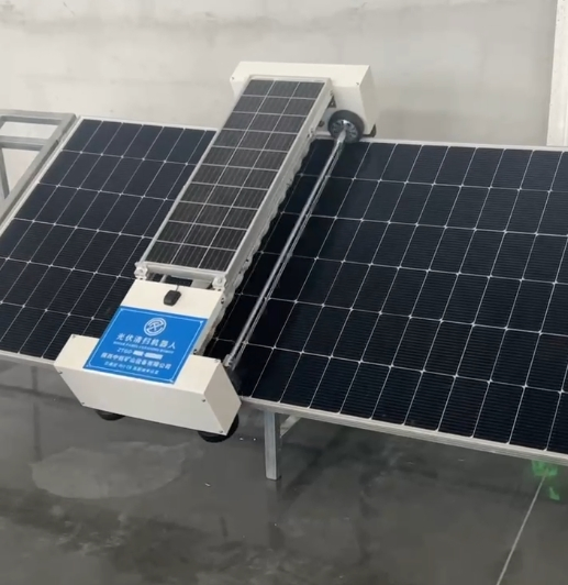 Smart Solar Panel Cleaning Machine Remote-Control Crawler Cleaning Robot for Photovoltaic Washing