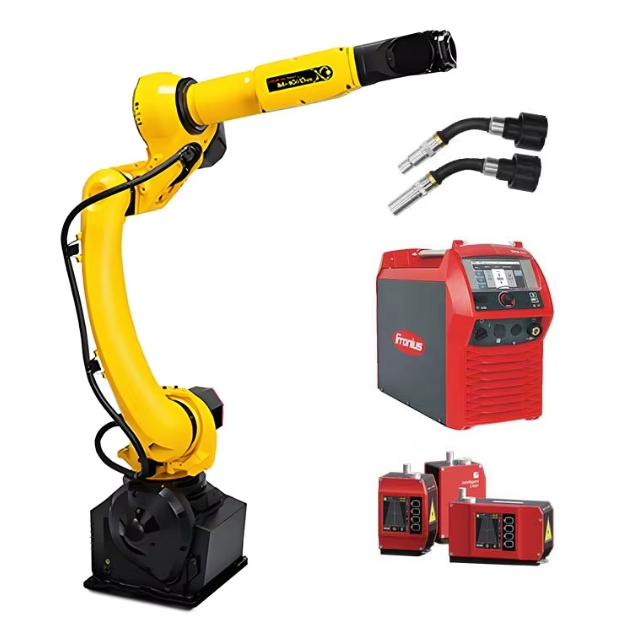 High Efficiency Fanuc Robot Arm M-10ID/10L Laser Welding Robot Intelligent Laser Welding Seam Tracking Raycus Laser Power Source