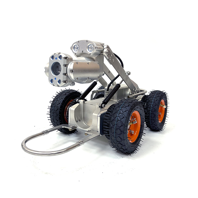 4mgp Super Obstacle Pipe Inspection Crawler Robot Camera with Moving up and Down Lens