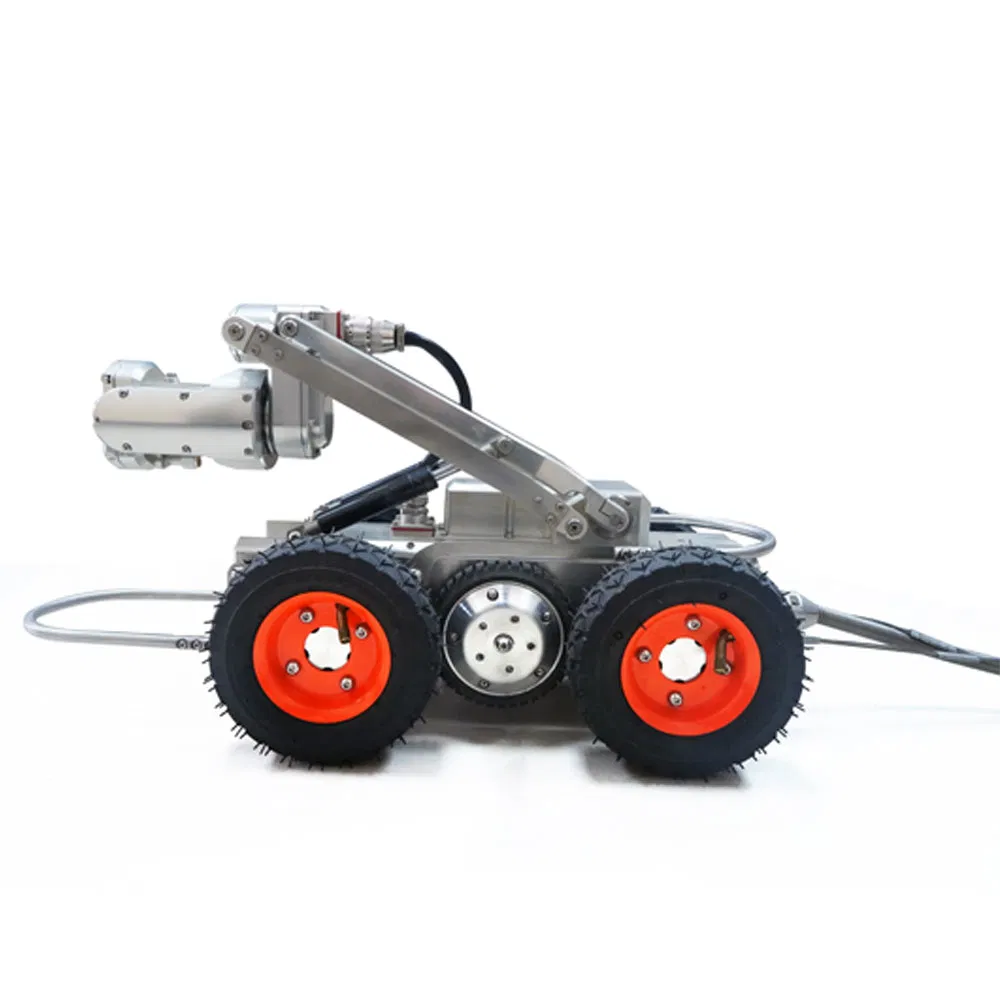 Steerable Drive Intelligence Sewer Video Inspection Crawler Tractor