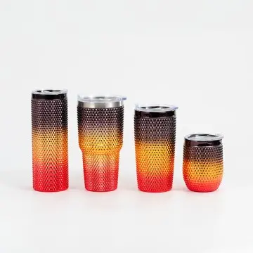 Stanley style gradient rivet insulated tumbler