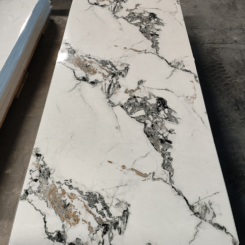 China PVC UV marble sheet High gloss wall panel Manufacturer, Factories