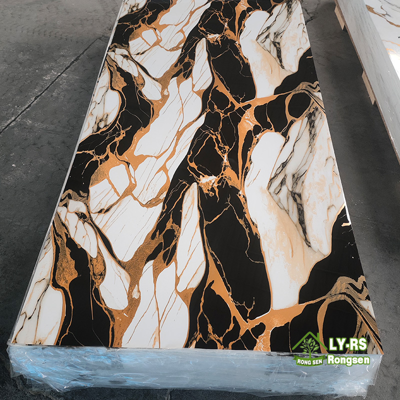 China Self-Adhesive Gold UV Marble Wall Sticker Manufacturers, Suppliers