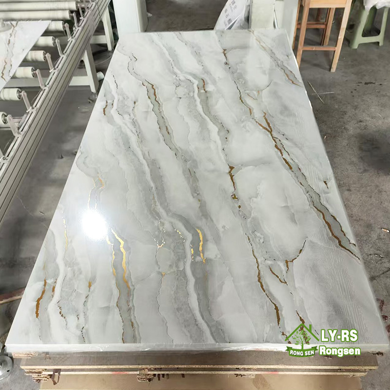 Wholesale Antique Gold Marble PVC Wall Cladding Manufacturer, Supplier