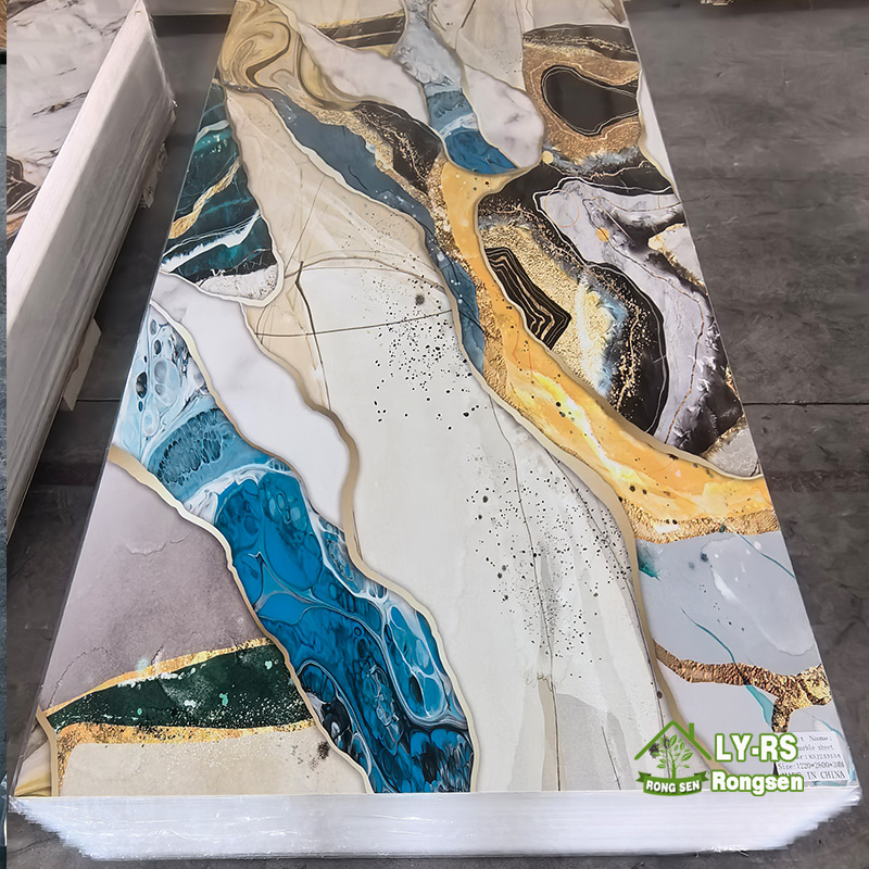 China High Gloss SPC UV Marble Kitchen Backsplash Factory, Factories
