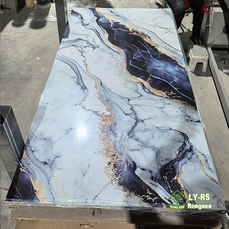China High Gloss SPC UV Marble Kitchen Backsplash Factory, Factories